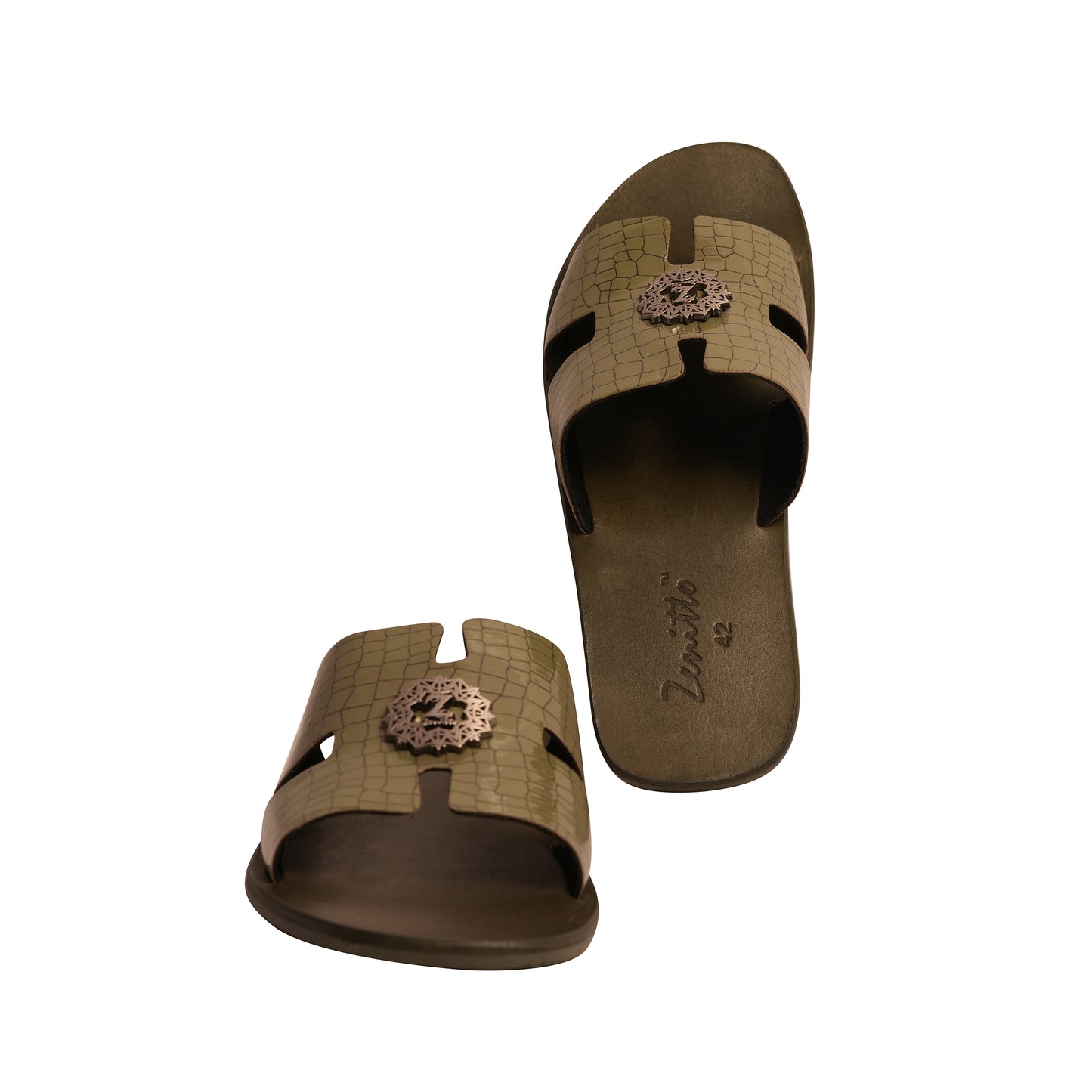 Zenitto Leather Flip Flops
