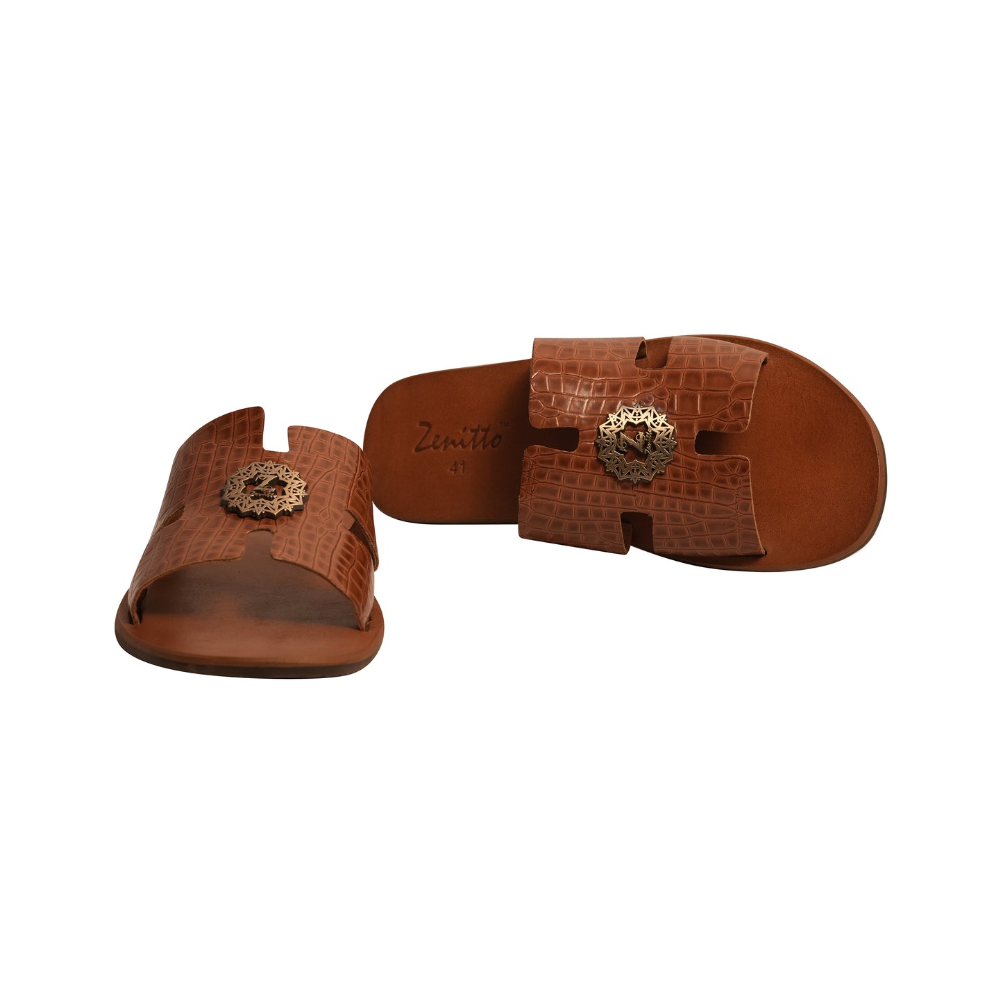 Zenitto Leather Flip Flops